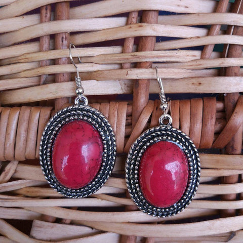 Oval Beauty Drop Earring