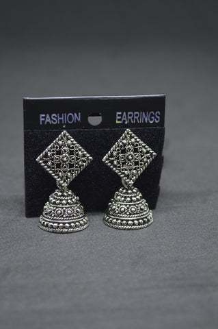 Square Stud Small Jhumka
