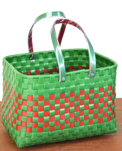 Kutty Green Red Lunch Basket