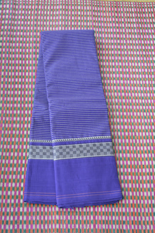 Violet Kattam Border Chettinad Cotton Saree