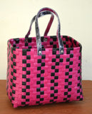 Blacky Pink Plastic Basket Set of 5 Without Lid