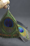 Peacock Feather Drop Earring