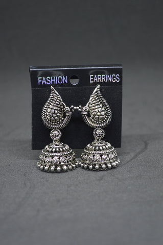Bold and Beautiful Small Peacock Jhumka