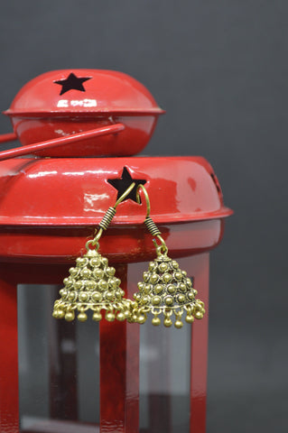 Goldtone Jhumka Drop Earring