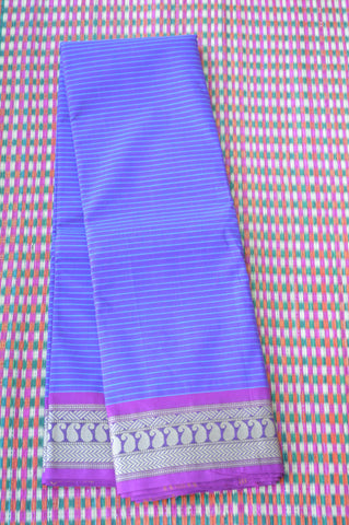Purple double shaded Manga Border Saree