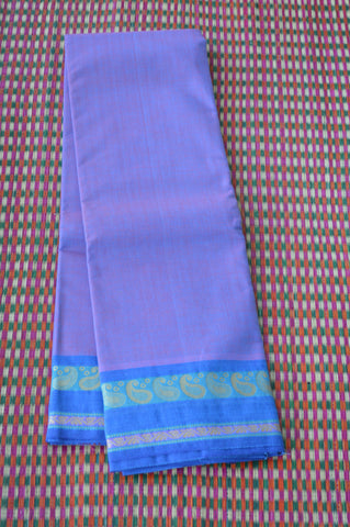 Purple Blue Shaded Chettinad Cotton Saree