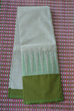 Light Shaded Cotton Saree with Long Tower Border