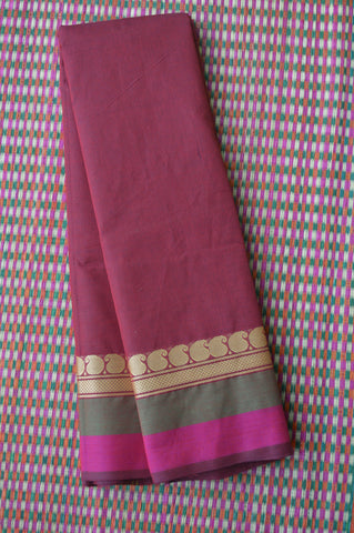 Manga Border Chettinad Cotton Saree