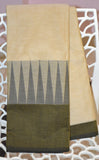 Light Shaded Cotton Saree with Long Tower Border