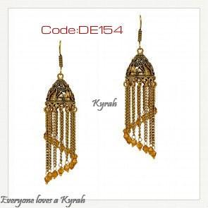 Small Golden Drop Dangler Earring