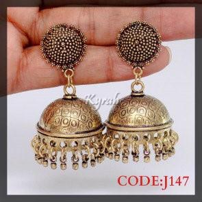 Golden Tone Trendy Jhumka