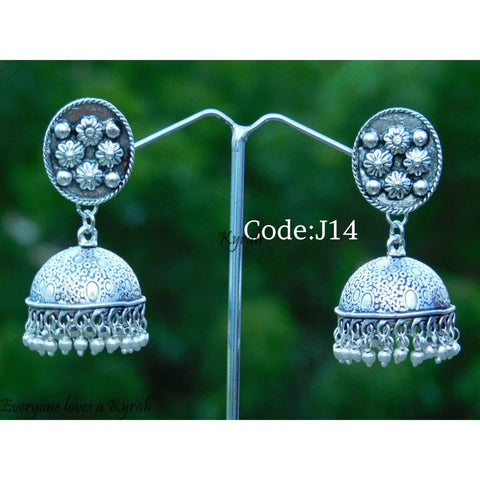 Flower Studed Jhumka