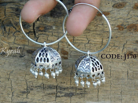 Hut Shapped Hoop Earring
