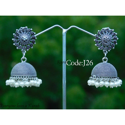 Gorgeous Silver Jhumka
