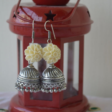 Sandle Flower Trendy Jhumka Drop Earring