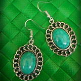 Oval Chain Design Drop Earring