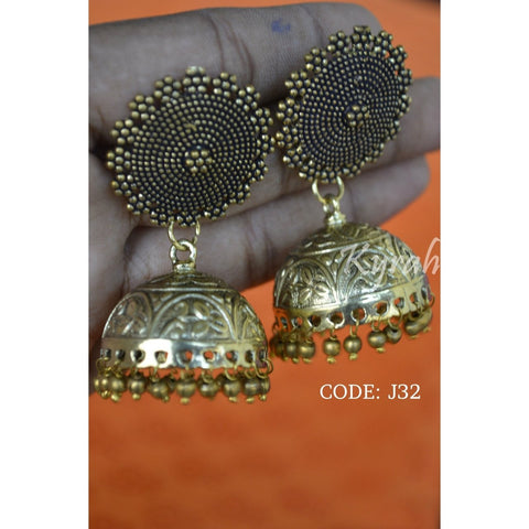 Gold Tone Big Jhumka