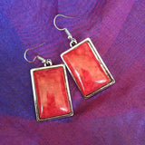 Rectangle Design Drop Earring