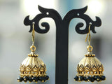 Golden Tone Umbrella Bead Drop Earring