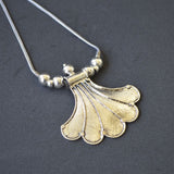 Flower Pendant Chain with Earrings
