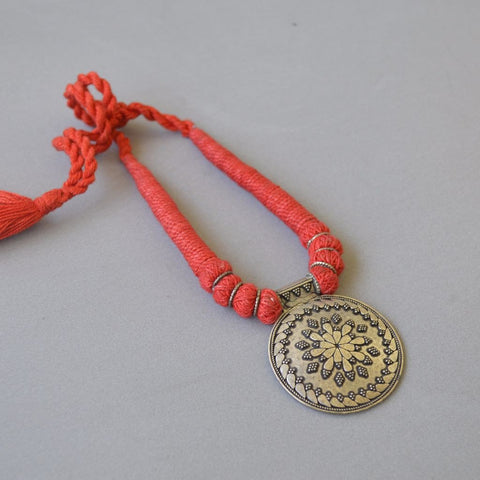 Classic and Chic Red Thread Pendant