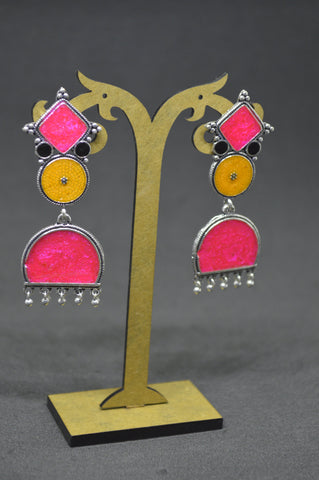 Afhgan 3 Step Big Jhumki Pink