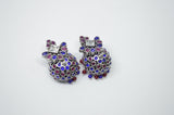 Afhgan Stone Jhumki Blue & Red