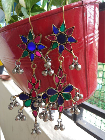 Long Afhgan Glass Jhumki