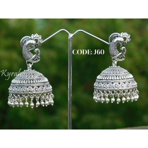 Peacock Intricate Lovely Design Jhumka