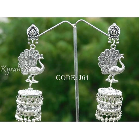 Long Peacock Drop Beads