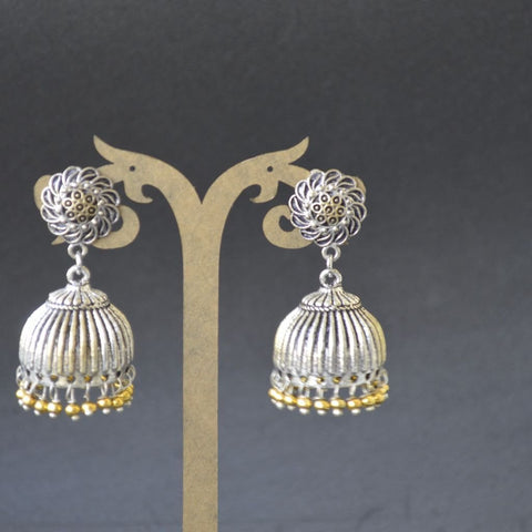 Dual Tone Cute Stud Jhumka