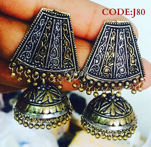 Dual Tone Big Jhumka
