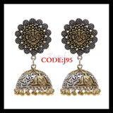 Dual Tone Lord Ganesha Jhumka