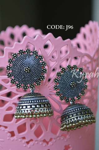Dual Tone Big Stud Jhumka