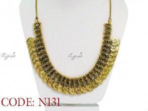 Gold Tone Coin Necklace