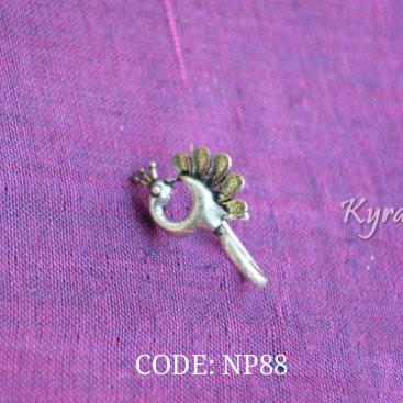 Peacock Nose Pin