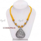 Lord Ganesha Thread Pendant Necklace