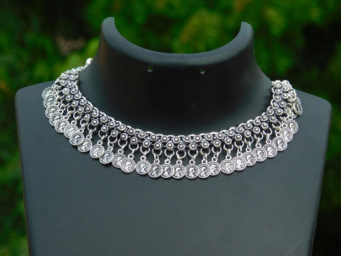 German Silver Choker Small Necklace