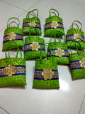 Palmleaf Small Gift Pouch 5x5inch