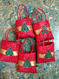 Palmleaf Small Gift Pouch 5x5inch