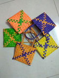 Palmleaf Small Gift Pouch 5x5inch