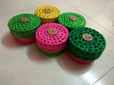 Palmleaf Chocolate Round Storage Box (Small,Medium,Big)
