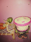 Palmleaf Fruit Round Box