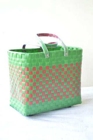 Green Red Lunch Basket