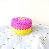 Palmleaf Chocolate Round Storage Box (Small,Medium,Big)
