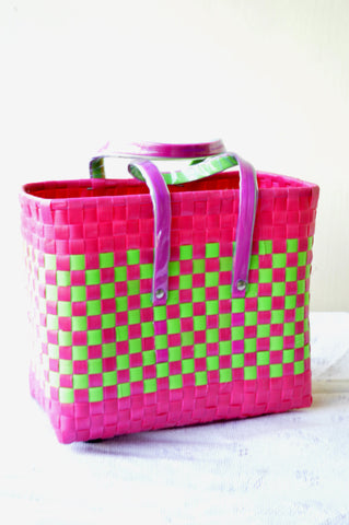 Pinky Green Lunch Basket