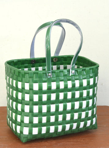Green White Lunch Basket