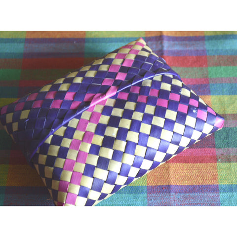 Palmleaf Double Weave Multicolour Pouch