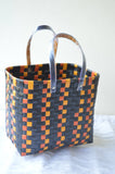 Black Trendy Yellow Orange Plastic Basket Set of 5 Without Lid