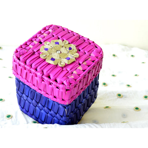 Palmleaf Square Box